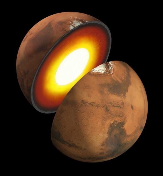 Данные Insight пролили свет на внутреннее строение Марса
