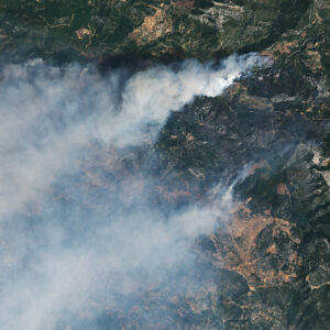 Спутники сфотографировали турецкие лесные пожары
